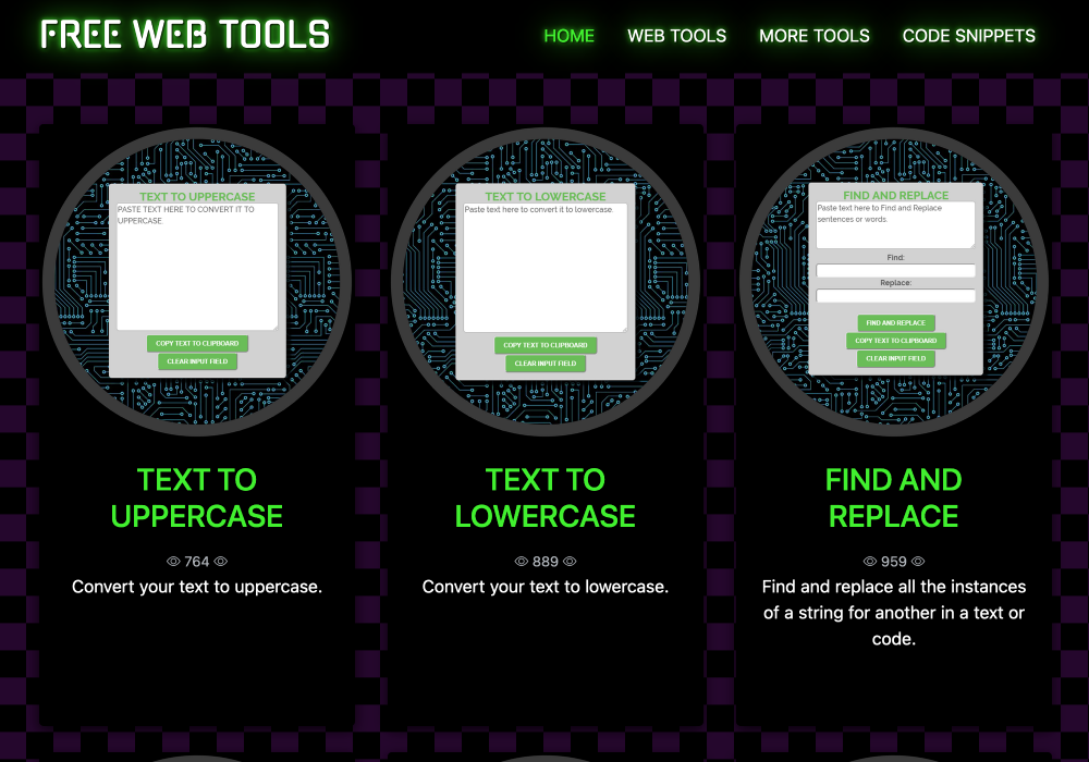 FREE WEB TOOLS