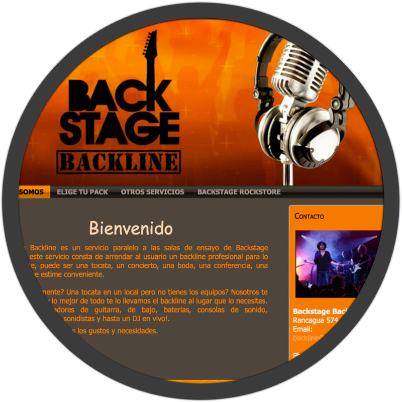 Backline website screenshot